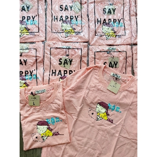 Áo thun sayhappy in hình cute