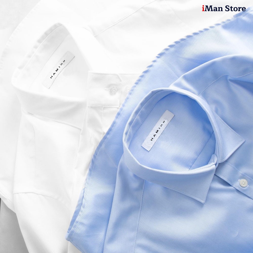 Áo Sơ Mi Nam Trắng Dài Tay, Sơ Mi Nam Hàn Quốc Vải Lụa Mềm Mịn Thoáng Mát - iMan Store