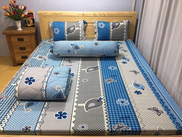 Bộ drap thun Korea (inbox mẫu)1m6&1m8