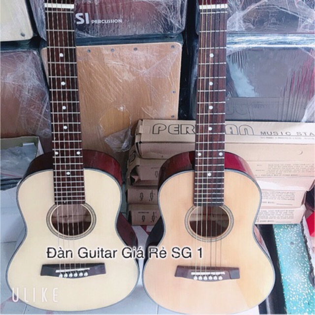 Đàn guitar 1/2 acoustic + bao da