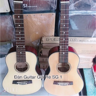 Đàn guitar 1/2 acoustic + bao da