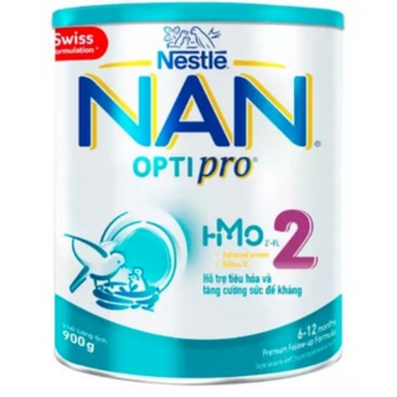 Sữa Nan Optipro 2 900g, HMO (6-12 tháng) 