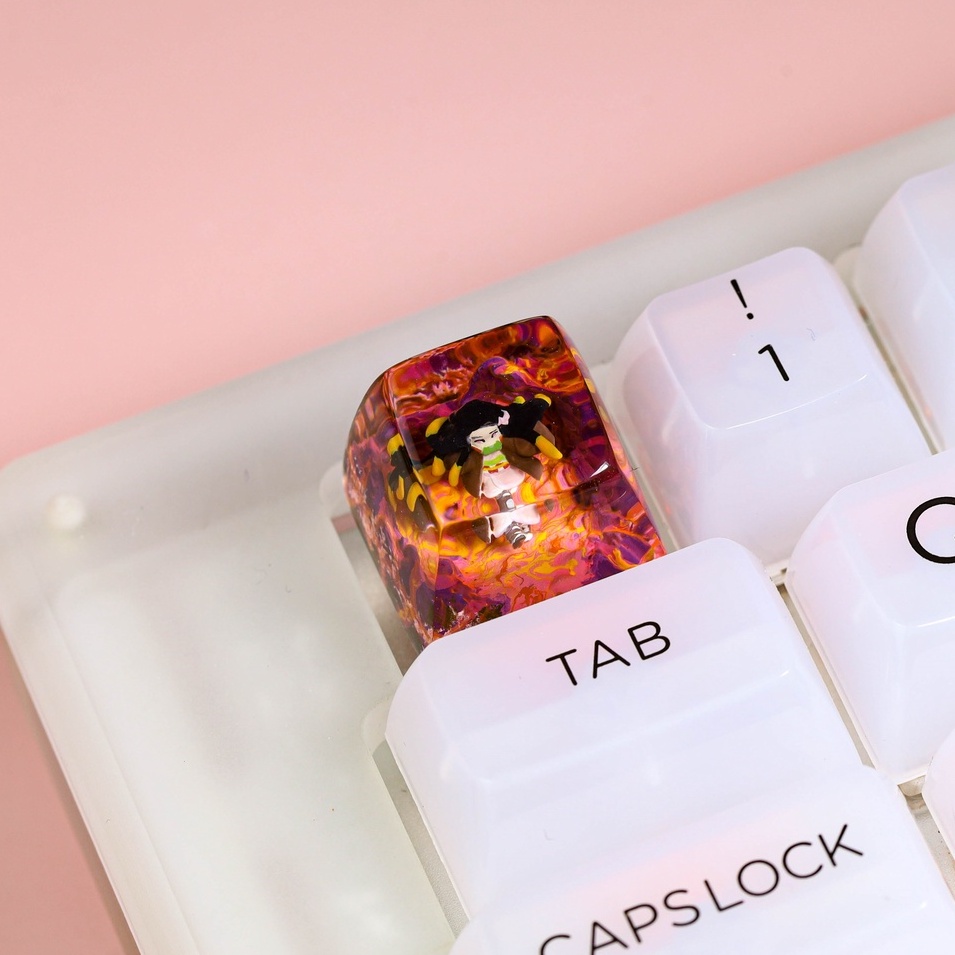 Keycap demon slayer, keycap nezuko, keycap anime cho bàn phím cơ