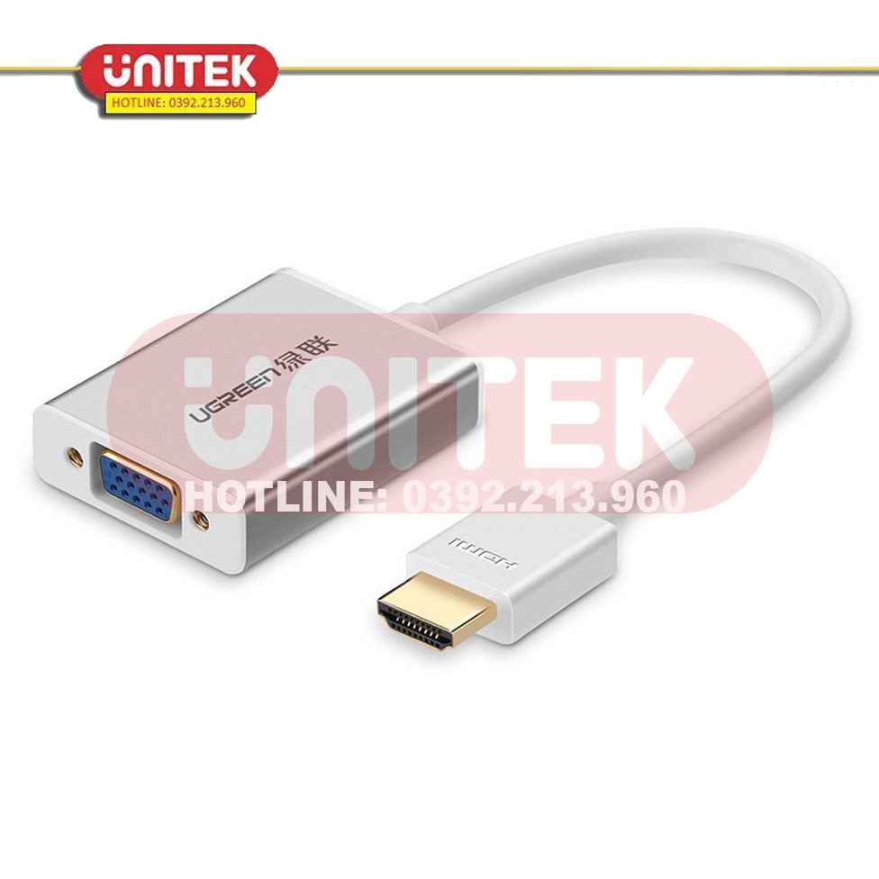 Cáp Chuyển HDMI Sang VGA UGREEN 40212 Có Audio