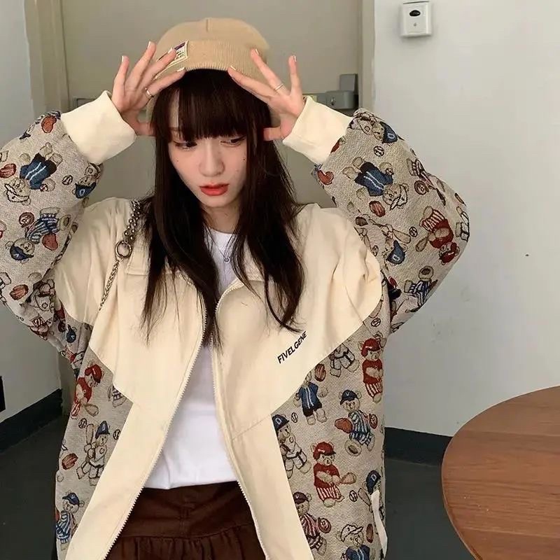 [ miễn phí giao hàng ] áo khoác bomber nam nữ hai màu phối hoạ tiết siêu hit hot năm 2021 hàng quảng châu cao cấp | BigBuy360 - bigbuy360.vn