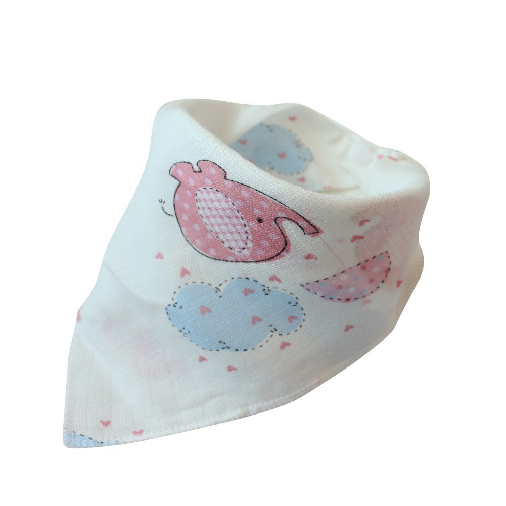 Yếm cotton hình tam giác dễ thương cho bé