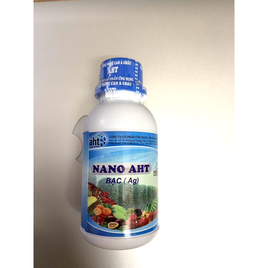 Phân bón vi lượng Nano bạc AHT 100ml 500ml - giúp tăng trưởng và tăng sức đề kháng cho cây trồng