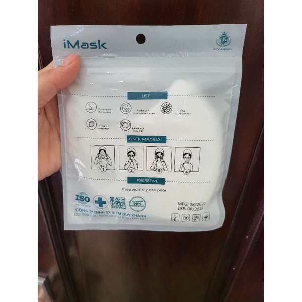 [Mẫu hot] 10 chiếc khẩu trang 5d người lớn imask Duy Khánh
