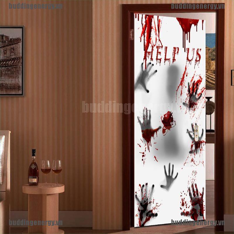 Miếng Sticker Dán Tường Thiết Kế Phong Cách Halloween Độc Đáo Kích Thước 30x60inch Tiện Dụng