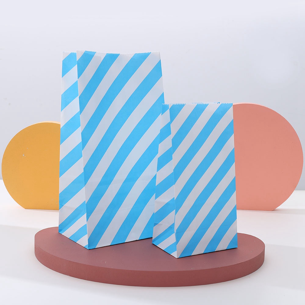 Set 10 Túi Giấy Đựng Bánh Kẹo / Món Tráng Miệng Họa Tiết Mặt Trăng Nhiều Màu Sắc