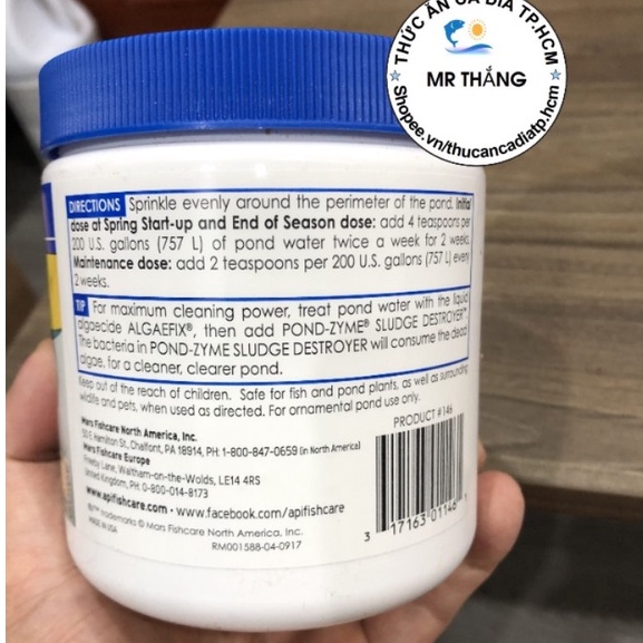 API - Pond ZyME  - Vi sinh phân giải mùn bã hữu cơ ao, hồ cá