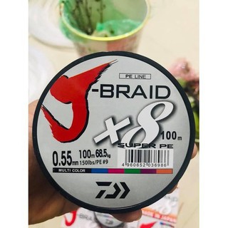 Dù X8 J-BRAID nhật bản 100m