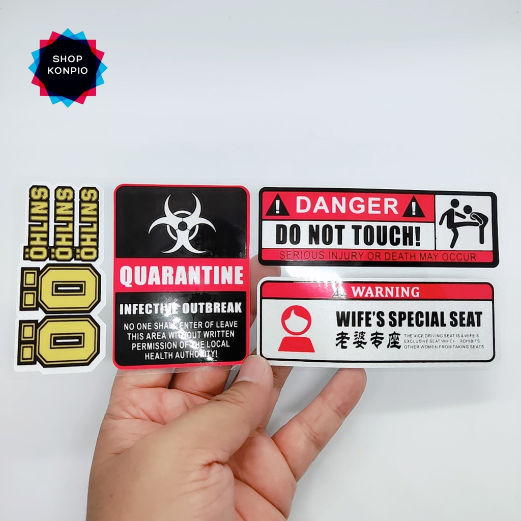 Bộ Tem Sticker Phản Quang OHLINS Cao Cấp Dán Xe Máy, Ô Tô, Mũ Bảo Hiểm, Chống Thấm Nước, Chống Bay Màu