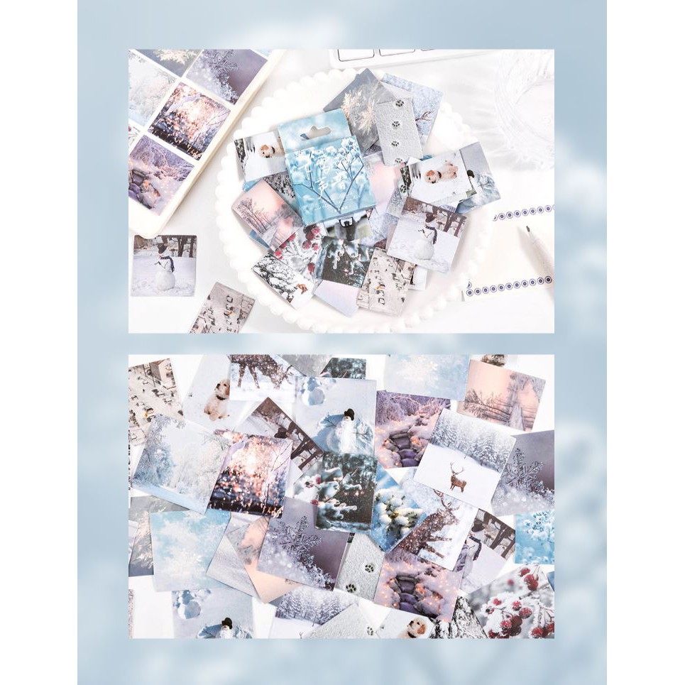 Bộ 46 Sticker Băng Tuyết Tuyệt Đẹo E111