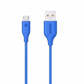 [Freeship toàn quốc từ 50k] Cáp sạc siêu bền ANKER Powerline Micro-USB 0.3m cho Android (Xanh dương)