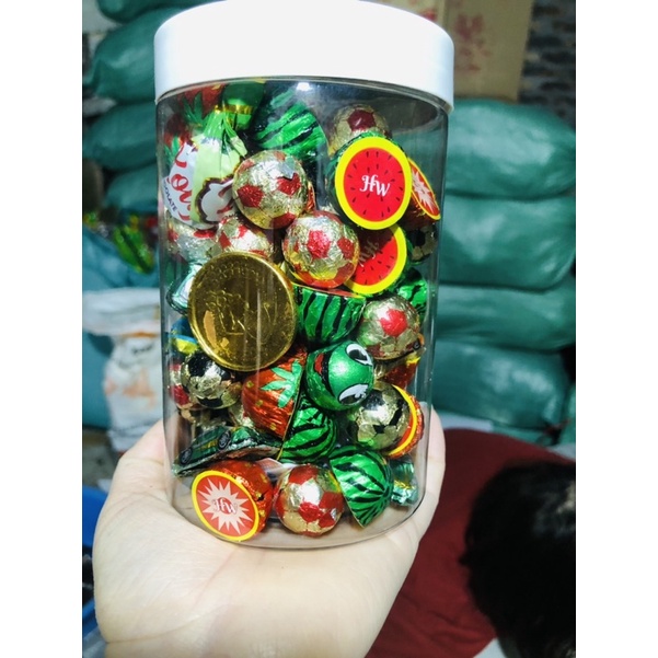 Hộp 500gr kẹo Socola mix vị siêu ngon