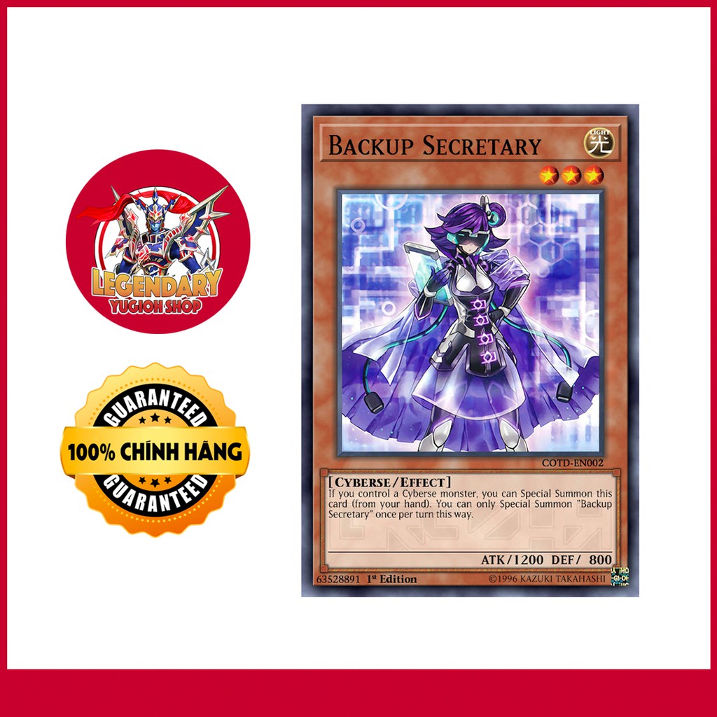 [EN-JP][Thẻ Bài Yugioh Chính Hãng] Backup Secretary