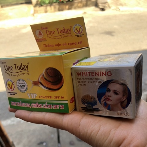 Combo Kem trắng da, Chống nắng Cao Cấp ONETODAY + kem Whitening