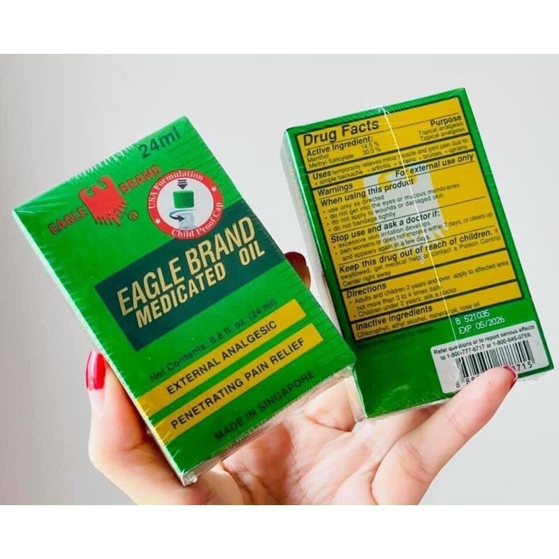 Dầu Gió Xanh Con Ó Eagle Brand Mỹ