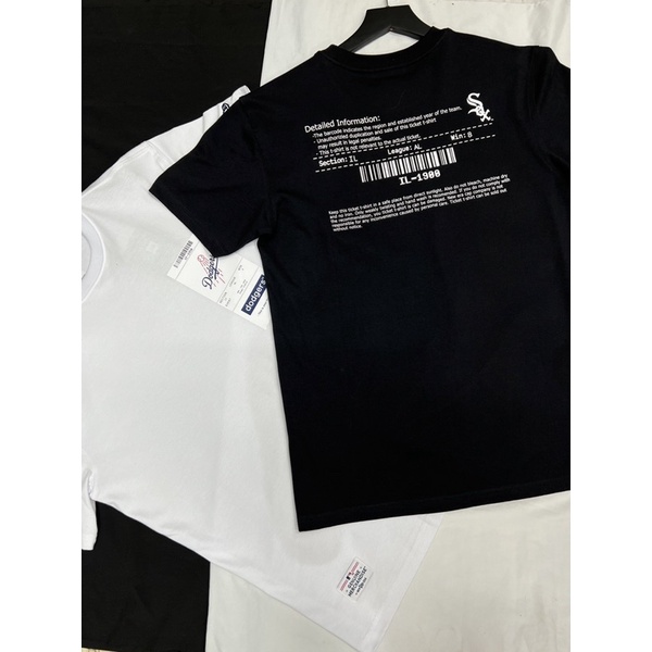 [CHÍNH HÃNG] ÁO NEW ERA NEW YORK LOGO CÓ TÚI MÀU TRẰNG LOGO - ÁO THUN CỔ TRÒN VẢI THẨM HÚT CO GIÃN - HÀNG CÓ SẴN