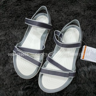 Sandal Cross Webbing Màu Bạc Cao Cấp