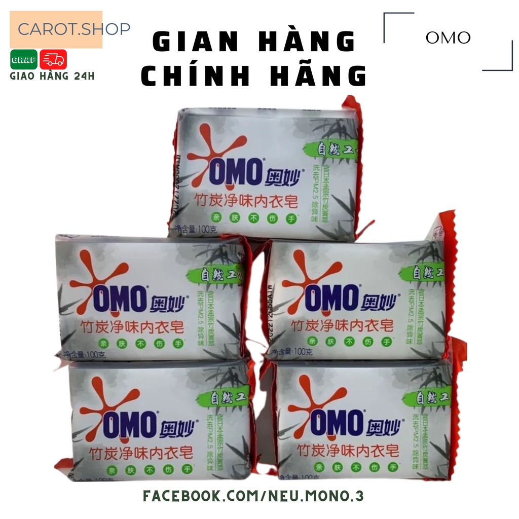 Xà phòng Omo than tre loại bỏ mùi và vi khuẩn trên quần áo