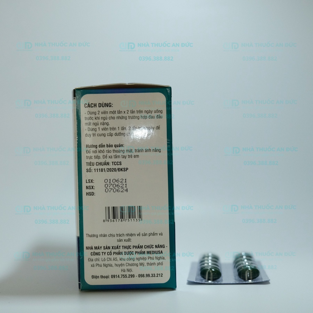 Cenorva hỗ trợ chống đột quị hộp 60 viên - Nhà thuốc An Đức