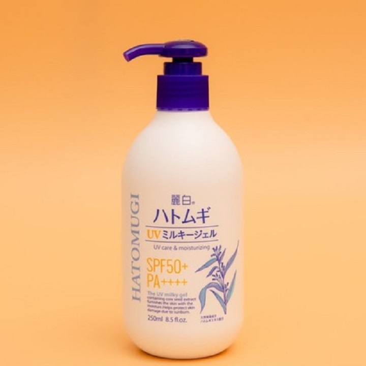 Sữa dưỡng thể Hatomugi UV Care &amp; Moisturizing SPF50+ PA++++ chống nắng làm trắng da