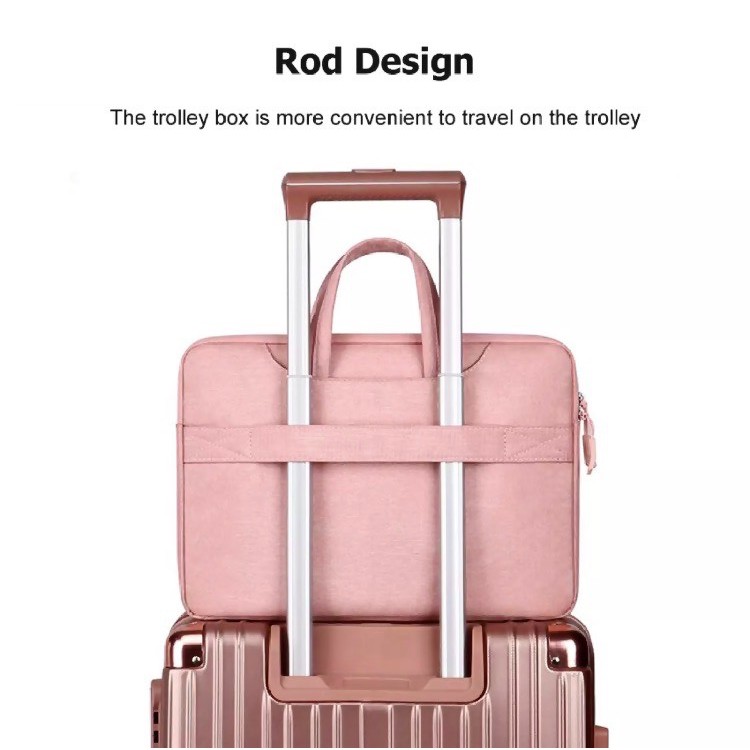 Túi chống sốc thời trang cho Laptop Macbook 14 inch Màu Hồng Phấn Lót Lông cao cấp | BigBuy360 - bigbuy360.vn