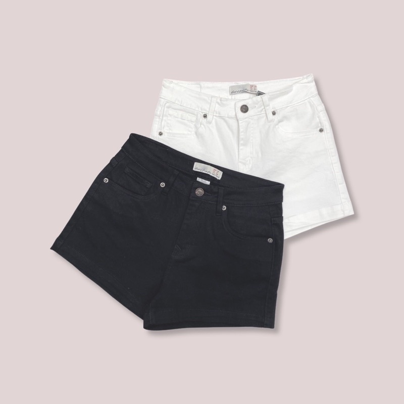 Quần short jean nữ khuy cài ET.TEE vải jeans co dãn đủ size Q425
