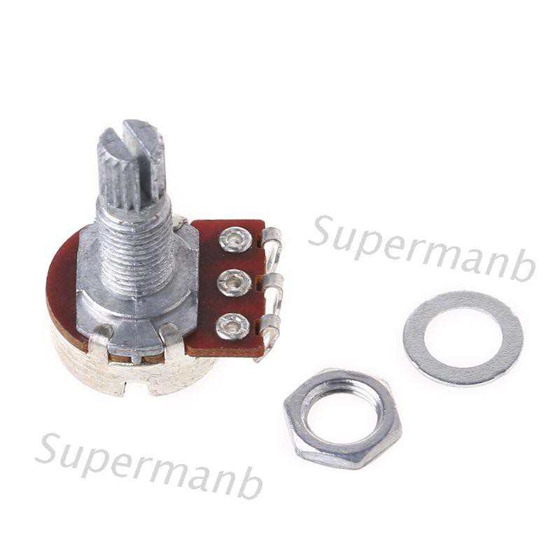 SUP A25K Potentiometer Splined Pot Electric Guitar Bass  Tone Volume Effect Amp 18mm Shaft Parts