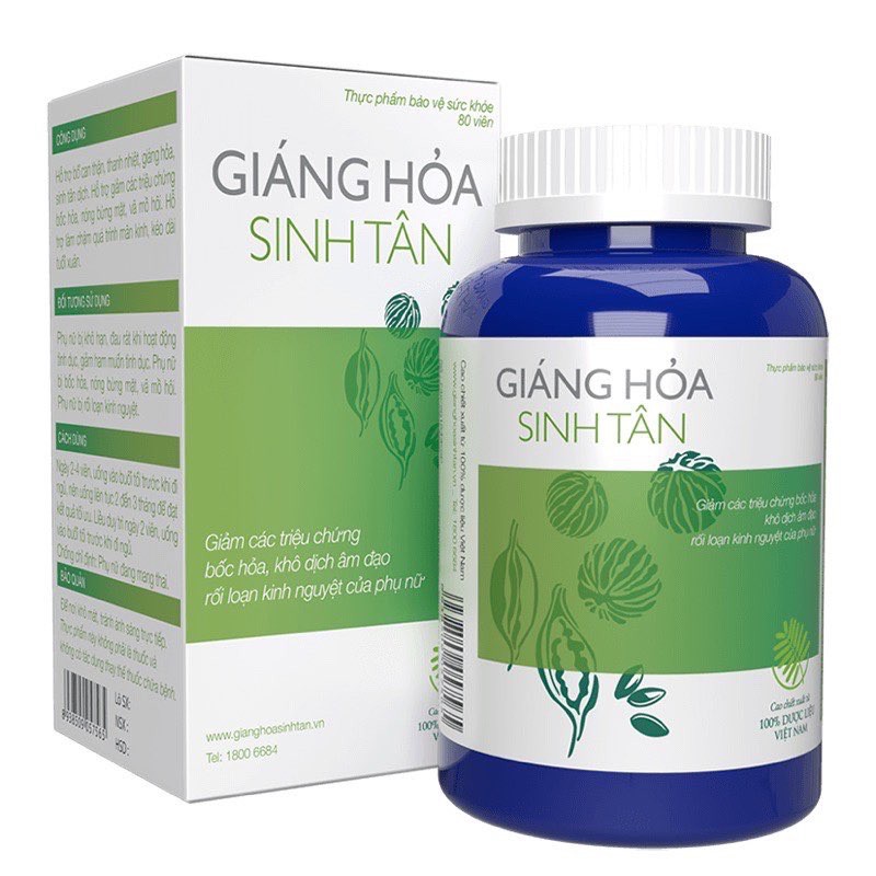 Sản phẩm Giáng Hỏa Sinh Tân bốc hỏa, khô hạn, tiền mãn kinh, hộp 80 viên – Health Pharmacy