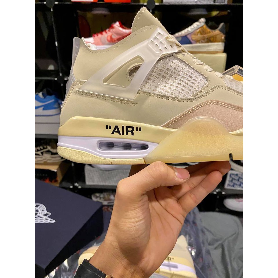 [RenStore] Giày Off White ™ x Air Jordan 4 "Cream/Sail" OW