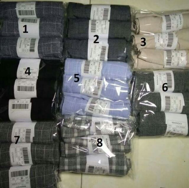 Quần ống rộng nhiều màu 80k