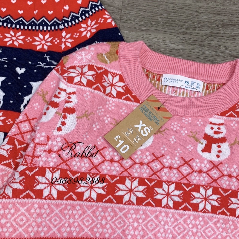 Áo len Noel đỏ hồng- HÀNG SALE KO ĐỔI TRẢ