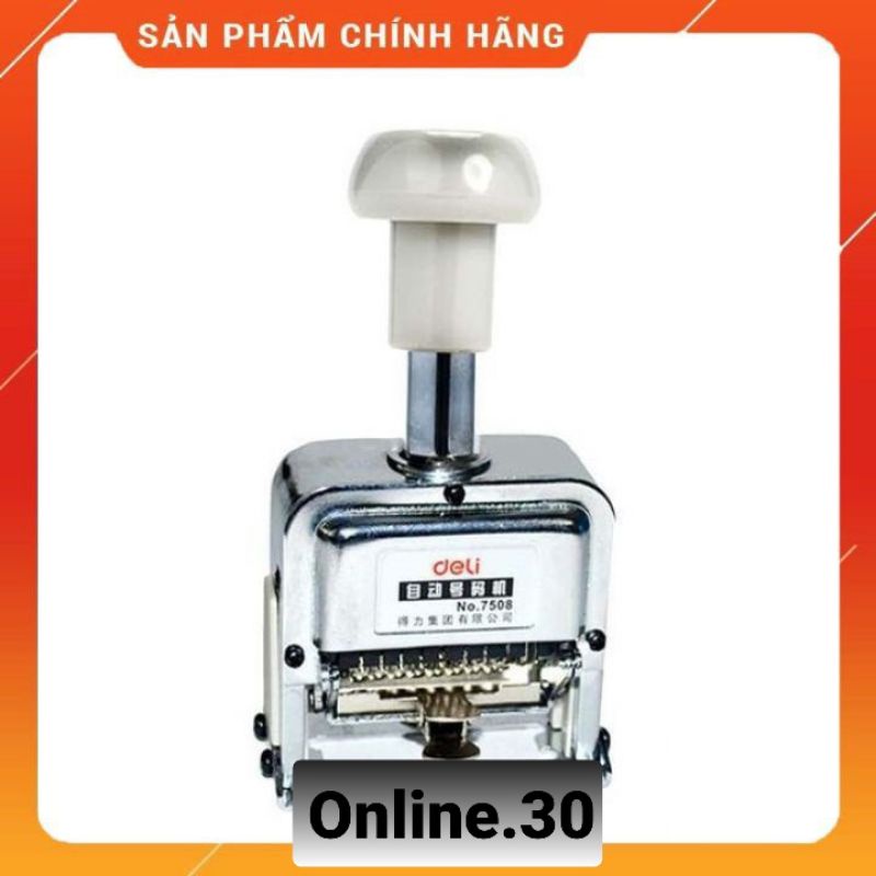 Dấu nhảy 8 số Deli N0:7508 Máy Đóng số nhảy