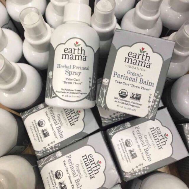 Xịt và bôi Balm Earth Mama giảm đau sau sinh - Mỹ