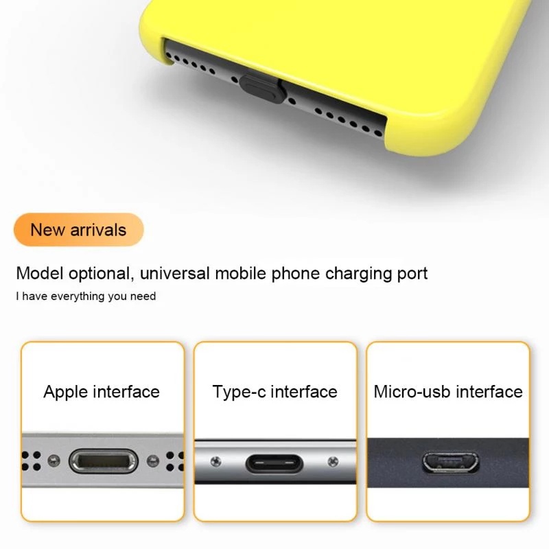 1 Nút Silicon Chống Bụi Chống Nước Cho Điện Thoại Android Type-C