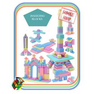 07005 gạch lẻ tương thích lego duplo - 144 chi tiết kèm túi đựng - đồ chơi xếp hình cho bé
