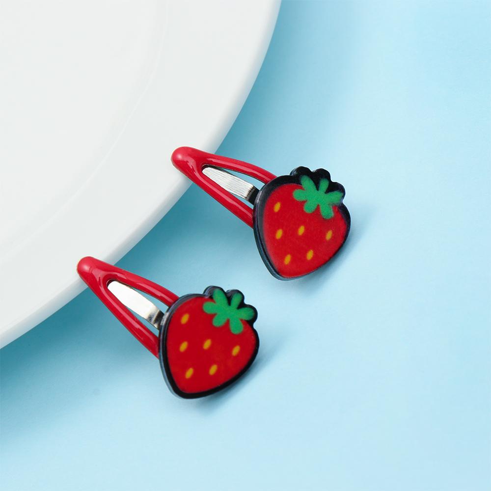 RAINBOW Set 5 Kẹp Tóc Búp Bê Hoạt Hình Dễ Thương