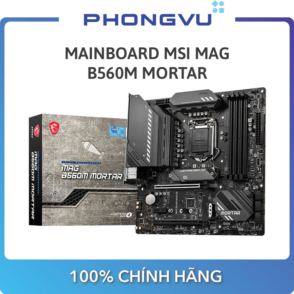 [Mã ELMALL1TR giảm 5% đơn 3TR] Mainboard MSI MAG B560M MORTAR - Bảo hành 36 tháng