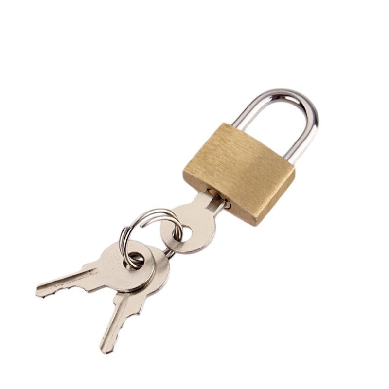 1 ổ khóa bằng đồng 20mm kèm chìa khóa
