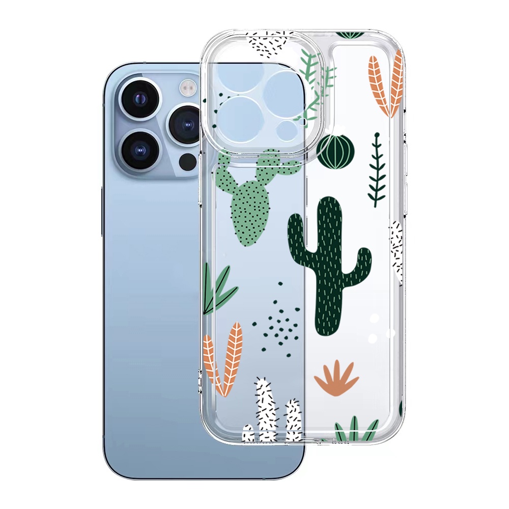 Ốp Điện Thoại TPU Gel Đệm Khí Chống Rơi Hình Xương Rồng / Chuối / Cherry Cho Samsung Galaxy S22 Plus Note 20 Ultra 10 S21 FE S20