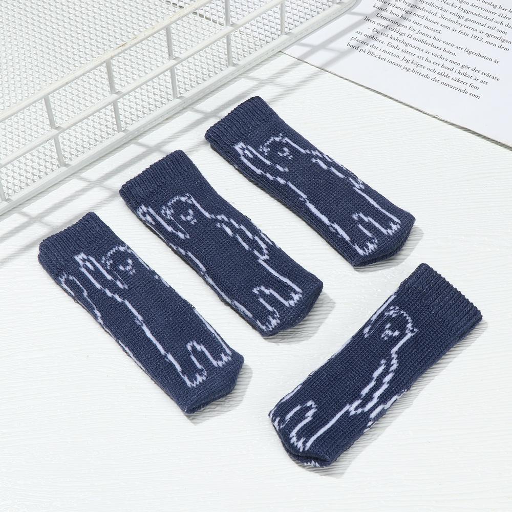 BORAG Set 4 Vỏ Bọc Bảo Vệ Chân Ghế Đan Len Chống Ồn Tiện Dụng Ốp
