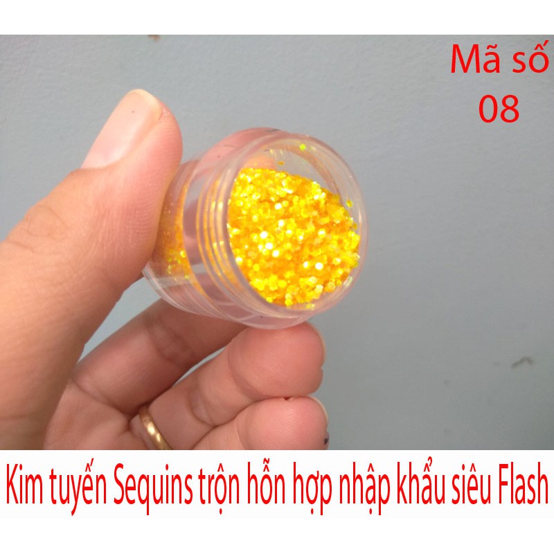 Kim tuyến Sequins siêu sáng mã số 08