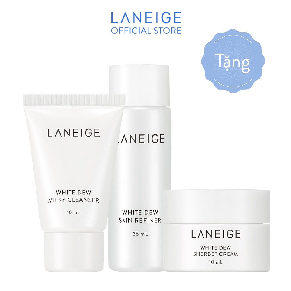 Bộ 3 dưỡng trắng da White Dew Laneige