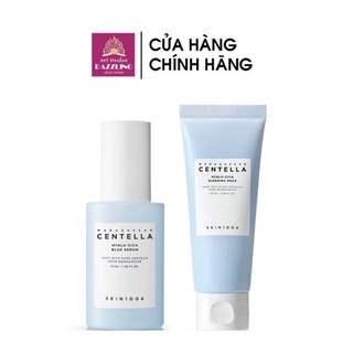 Combo Tinh Chất Và Mặt Nạ Ngủ Cấp Ẩm Skin1004 Madagascar Centella Hyalu-cica Blue