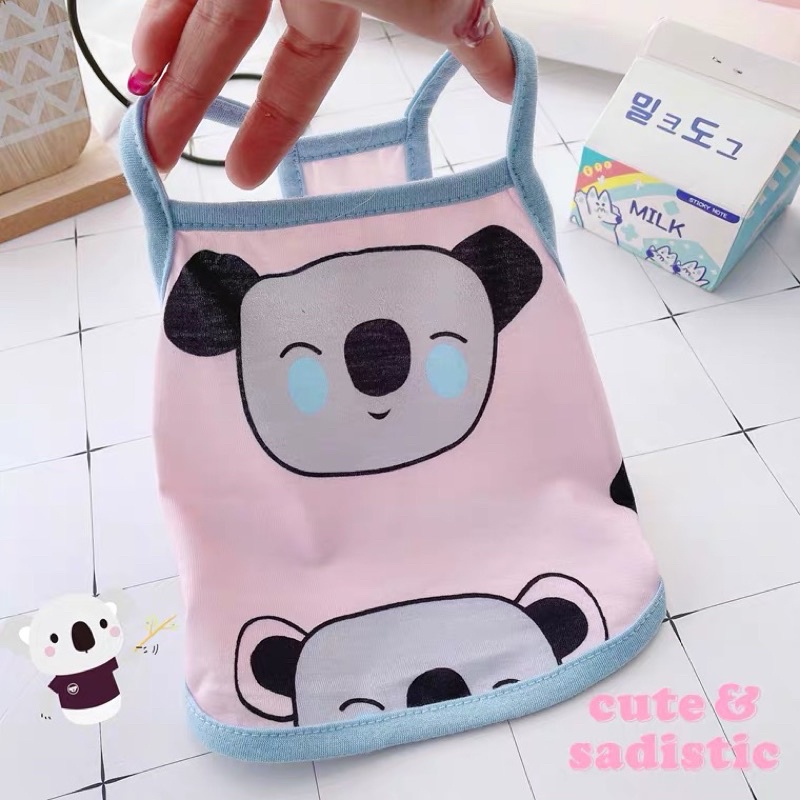 áo 2 dây gấu Koala dành cho chó mèo