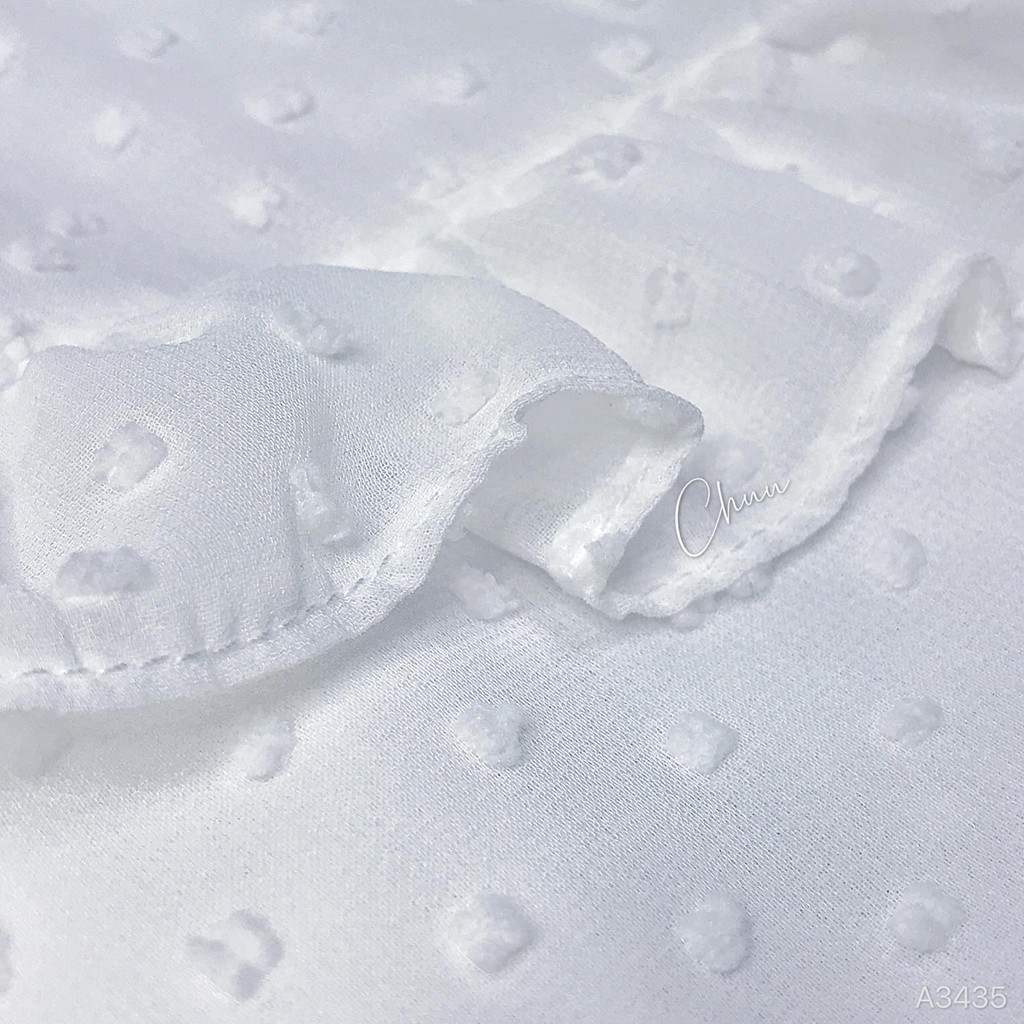 [ Mã WASTRUN4 giảm 10% tối đa 30K đơn 99K] Áo Sơ Mi Bông Tuyết Ren Cổ Tròn Tay Lỡ CHUU A3435 | BigBuy360 - bigbuy360.vn