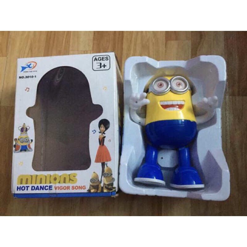 Đồ chơi robot Minion biết nhảy múa, phát nhạc, dùng pin